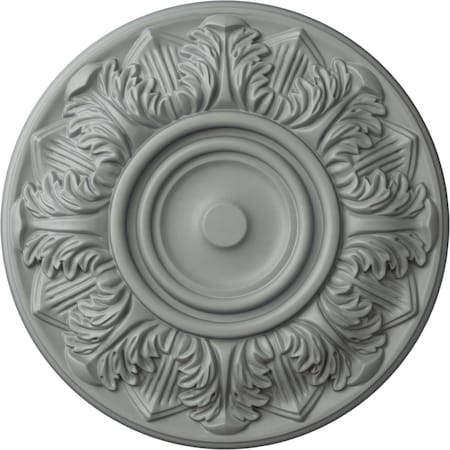 Ekena Millwork Whitman Ceiling Medallion (For Canopies up to 3 3/4"), 13"OD x 1 3/8"P, Primed White CM13WH